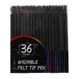 36-Count Felt Tip Pens, Assorted Colors