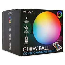 Glow Ball LED Color Change Orb Light With Remote 6in