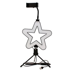 Deluxe 8in Studio Ring Light Phone Mount With inline Remote
