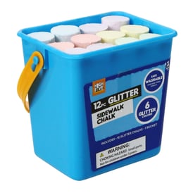 12-Piece Basic Sidewalk Chalk Bucket (Styles May Vary)