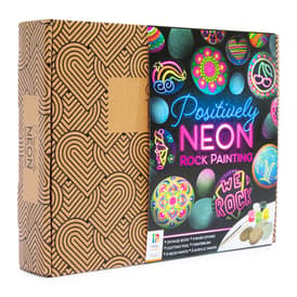 Positively Neon Rock Painting Craft Kit