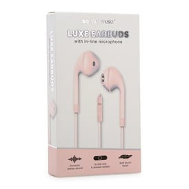 Luxe Wired Earbuds With Microphone