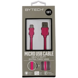 10ft Heavy-Duty Micro USB Cable