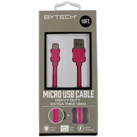 10ft Heavy-Duty Micro USB Cable