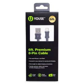6ft premium 8-pin charging cable