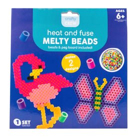Heat And Fuse Melty Beads 2-Pack Craft Kit