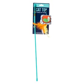 Wand Cat Toy With Donut Teaser 18in