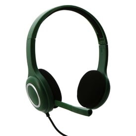 Executive Wired Stereo Headset With Boom Mic